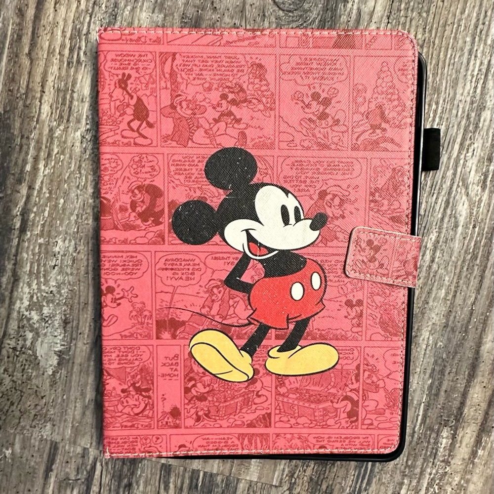Disney Red Retro Mickey Mouse design Amazon Fire or iPad or kindle‎ cover case